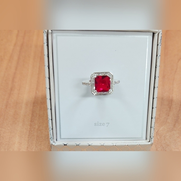 Ruby Sterling Silver Ring - Picture 4 of 5